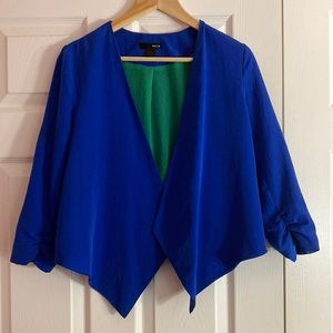 Aqua Size S Silky Blazer